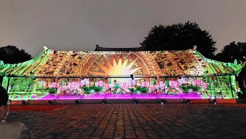 Đêm Văn Miếu Quốc Tử Giám với công nghệ ánh sáng 3D Mapping