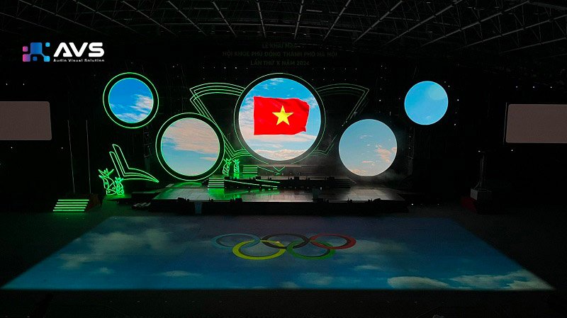 Dự án 3D Mapping tại khai mạc Hội khỏe Phù Đổng Hà Nội lần thứ X 2024